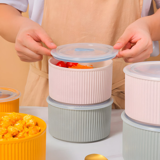 Metal Tupperware Set - 3 Pcs	